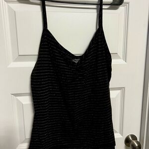 Old Navy Black and White Striped Camisole